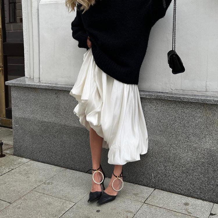 İlay Bircan Premium | Elodie Saten Balon Etek